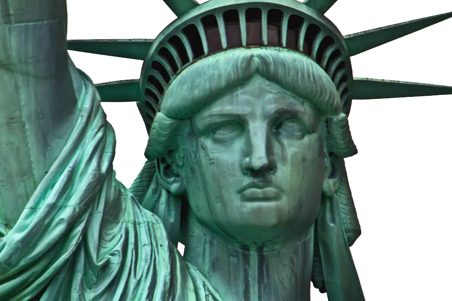 Statue of Liberty graffiti spray paint, urban street art, vibrant png